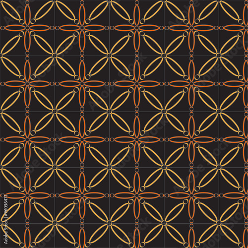 Abstract geometric vector pattern in natural multiple brown colo