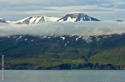 North coast of Iceland on the shores of Skjalfandi Shaky bay photo