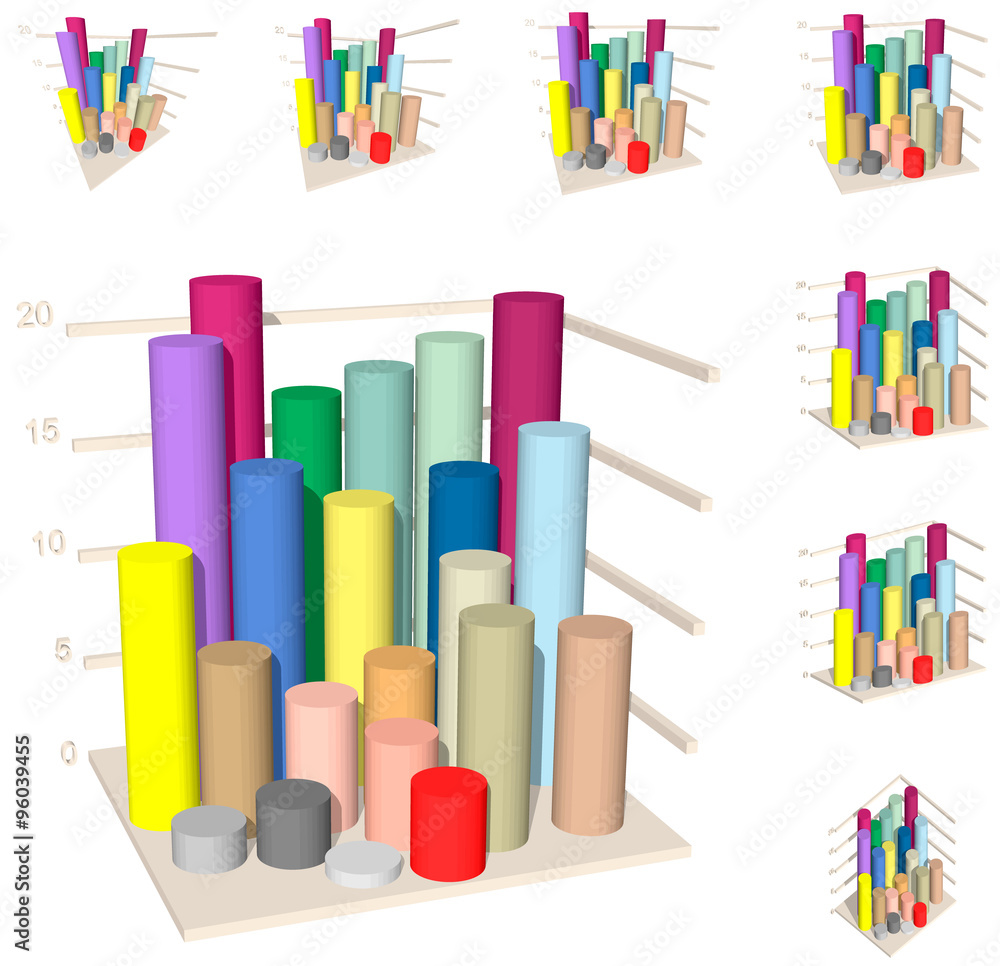 Isometric diagram columns