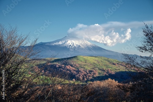 Etna Volcano from Nebrodi Park, Sicily photo