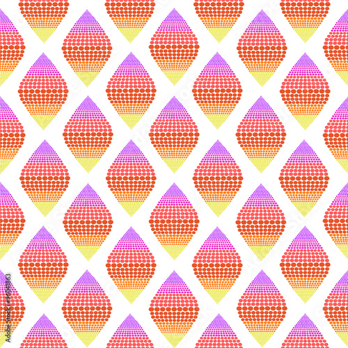 Seamless background with pink rhombuses