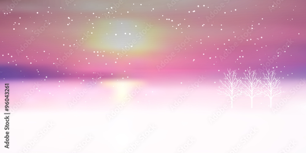Fototapeta premium 雪 クリスマス 冬 背景