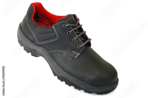 industrial steel toe cap work black shoes