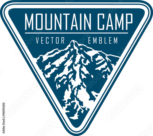 Vector mountain logo emblem 