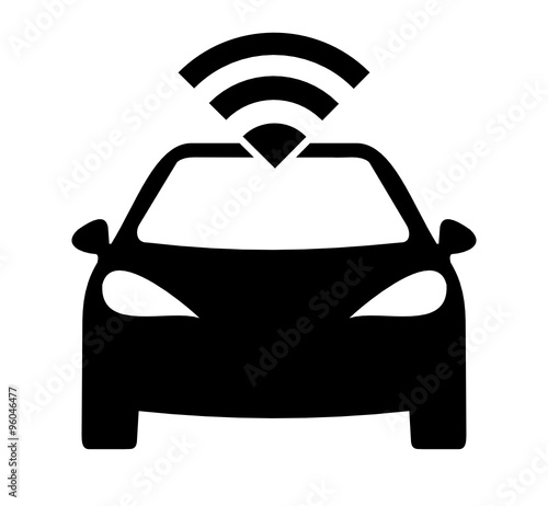 voiture connectée logotype