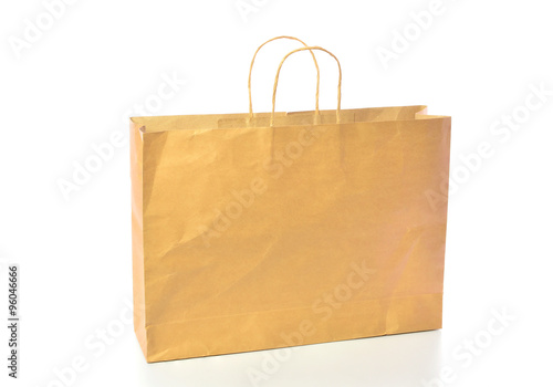 brown bag isolated on white background