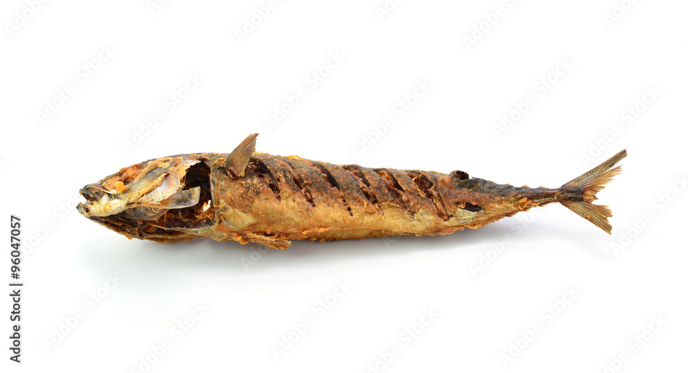 Saba fish grill isolated on white background Saba fish grill isolated on white background