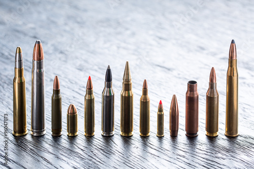 Fotografie Number of large-caliber ammunition