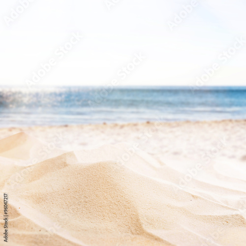 Sand on sea background