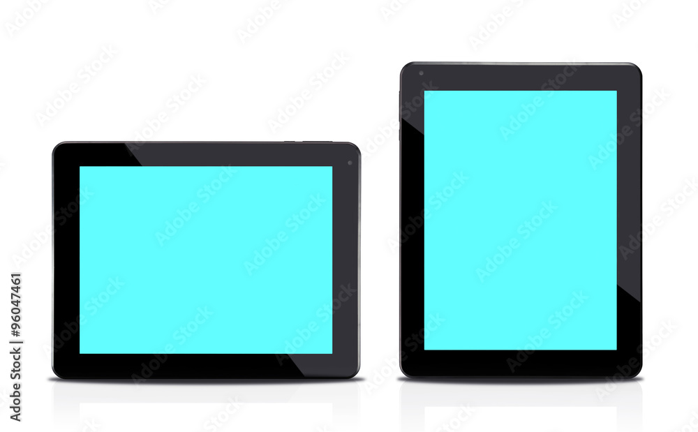 Tablet computers isolated on white Tablet computers isolated on white