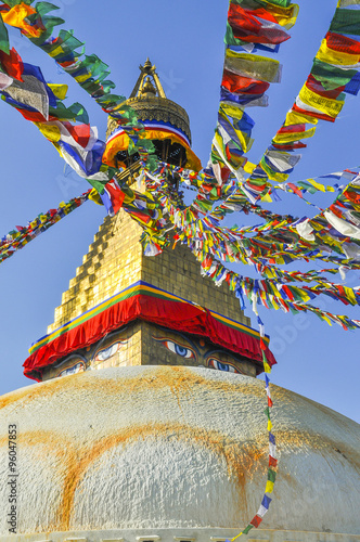 Bodhanath Stupa in Kathmandu valley, Nepal