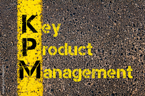 Business Acronym KPM as Key Product Management photo