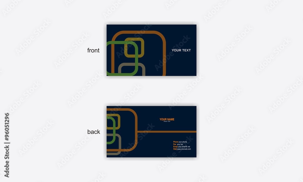 Obraz premium business card design vector