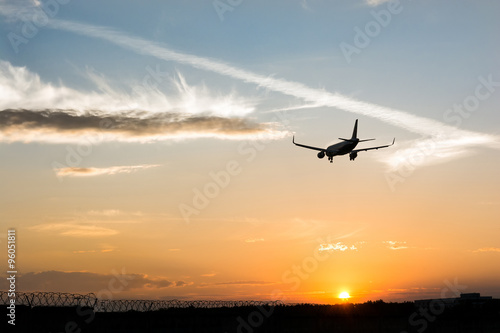 Airplane is landing © roman_baiadin