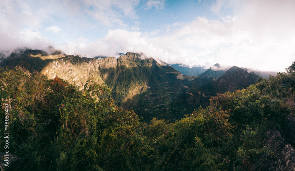 Obraz premium View of Machu Picchu - Putucusi Mountain - Peru