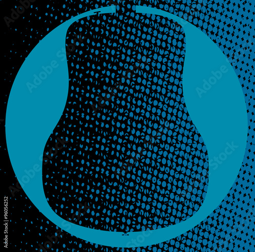 Blue Guitar Background