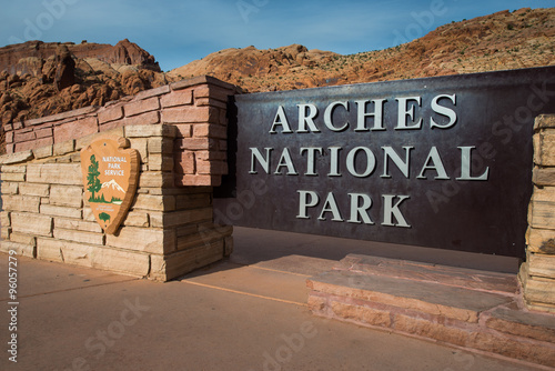 Fotografia Arches National Park entrance sign