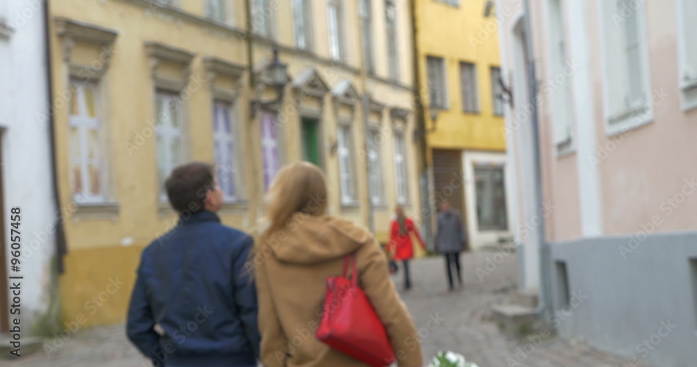 Man and Woman on a Date Outdoor Man and Woman on a Date Outdoor