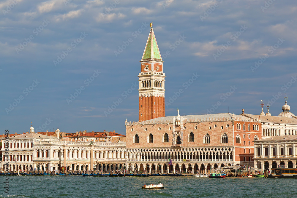 Doge's Palace (Palazzo Ducale) in morning. Venice, Italy.