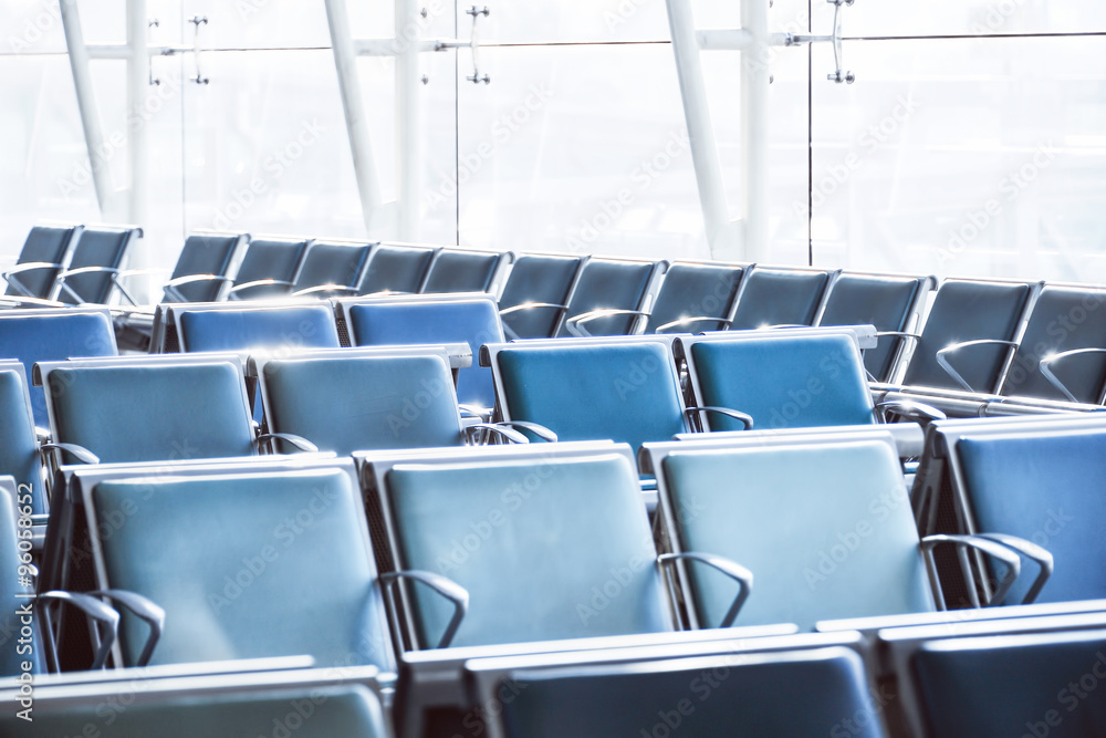 Fototapeta premium modern airport terminal waiting room