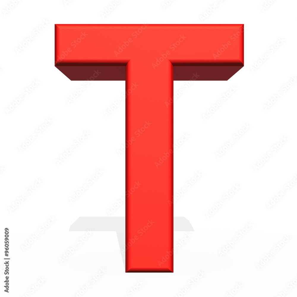 3d rendering letter T isolated on white background 3d rendering letter T isolated on white background