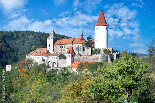 medieval royal gothic castle Krivoklat, Central Bohemia, Czech republic