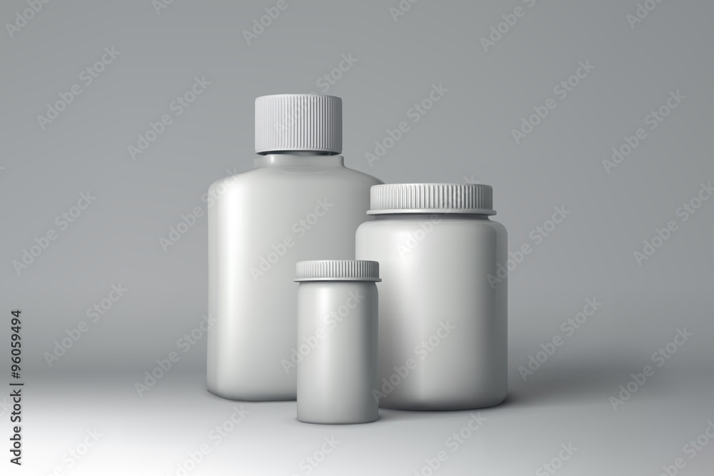 Plastic Bottle Packaging Mock-up. Vector Illustration Plastic Bottle Packaging Mock-up. Vector Illustration