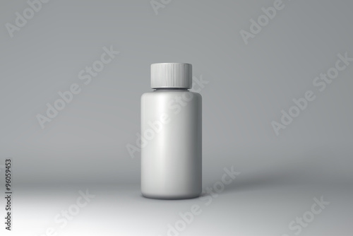 Plastic Bottle Packaging Mock-up. Vector Illustration