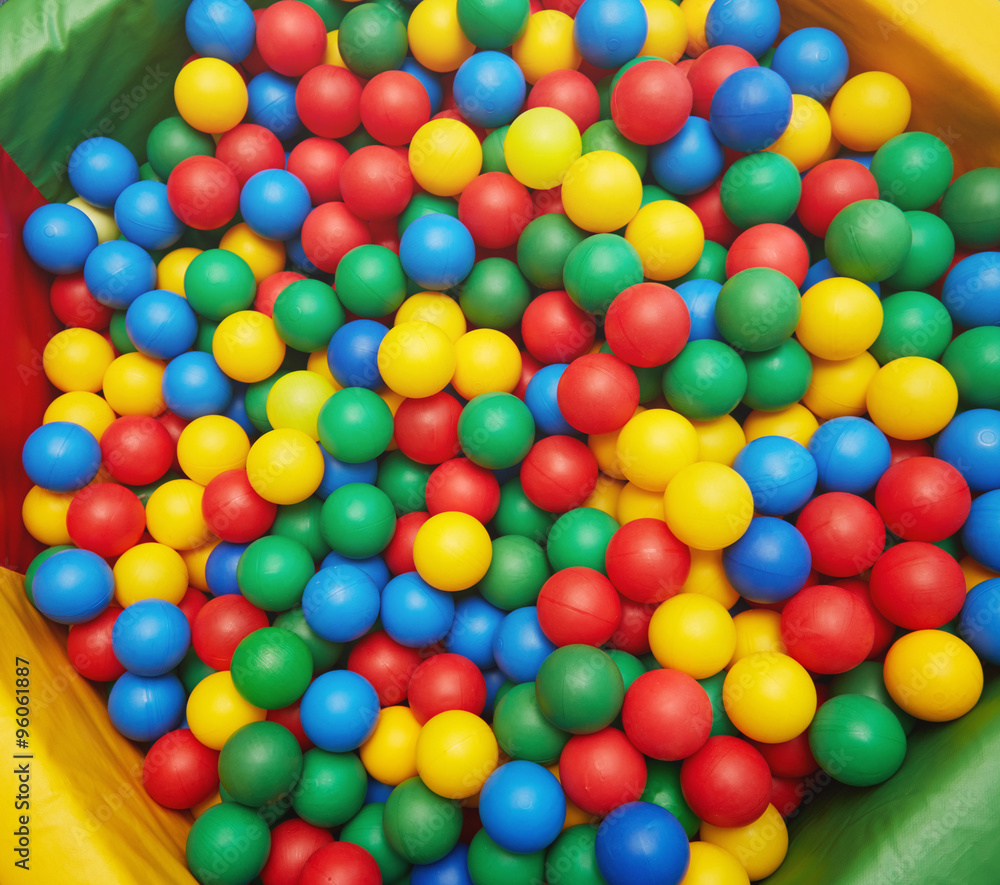 Multicolored plastic balls Multicolored plastic balls