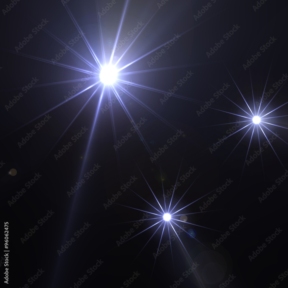 Sparkling stars with light diffraction Sparkling stars with light diffraction