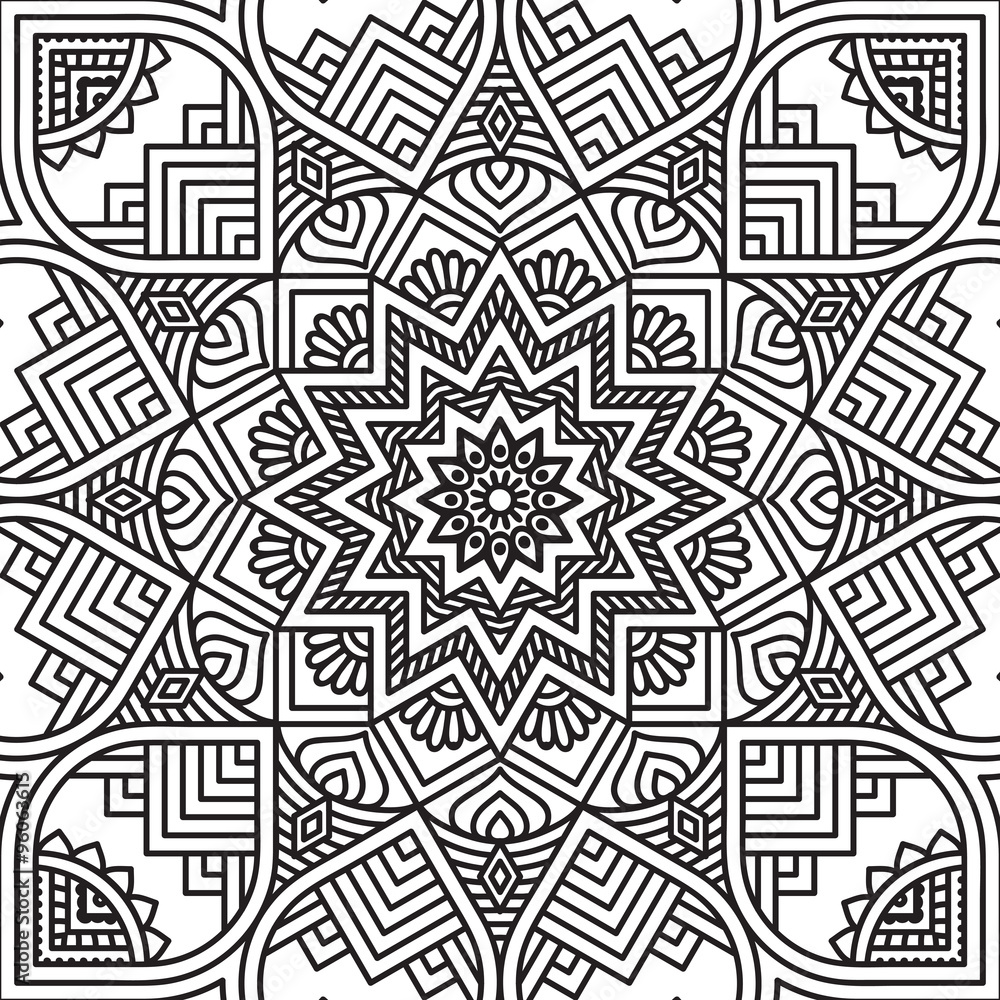 Mandala. Coloring page Mandala. Coloring page