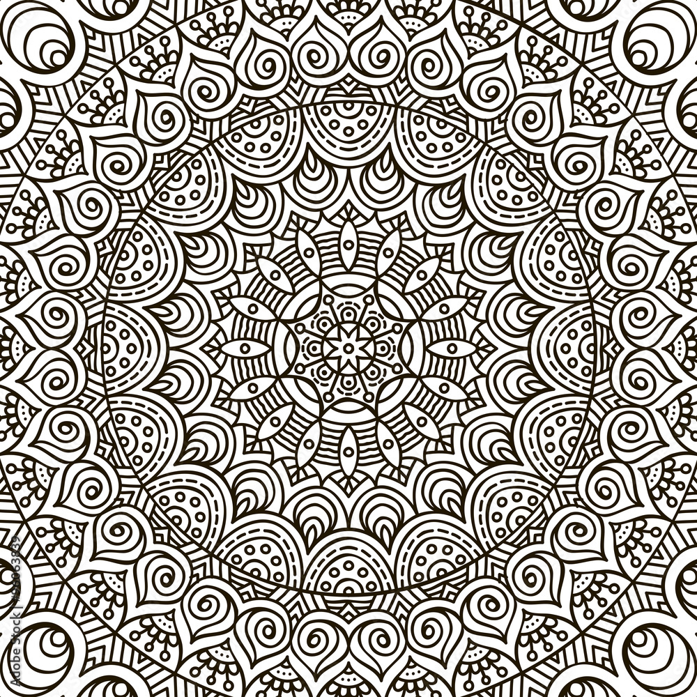 Fototapeta premium Mandala. Coloring page