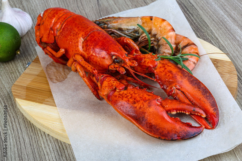 Lobster and shrimps Lobster and shrimps