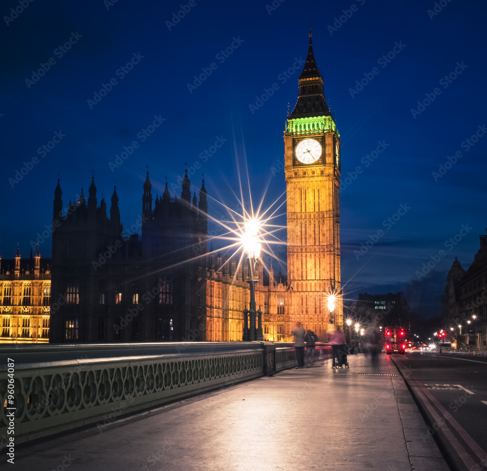 London skyline at twilight