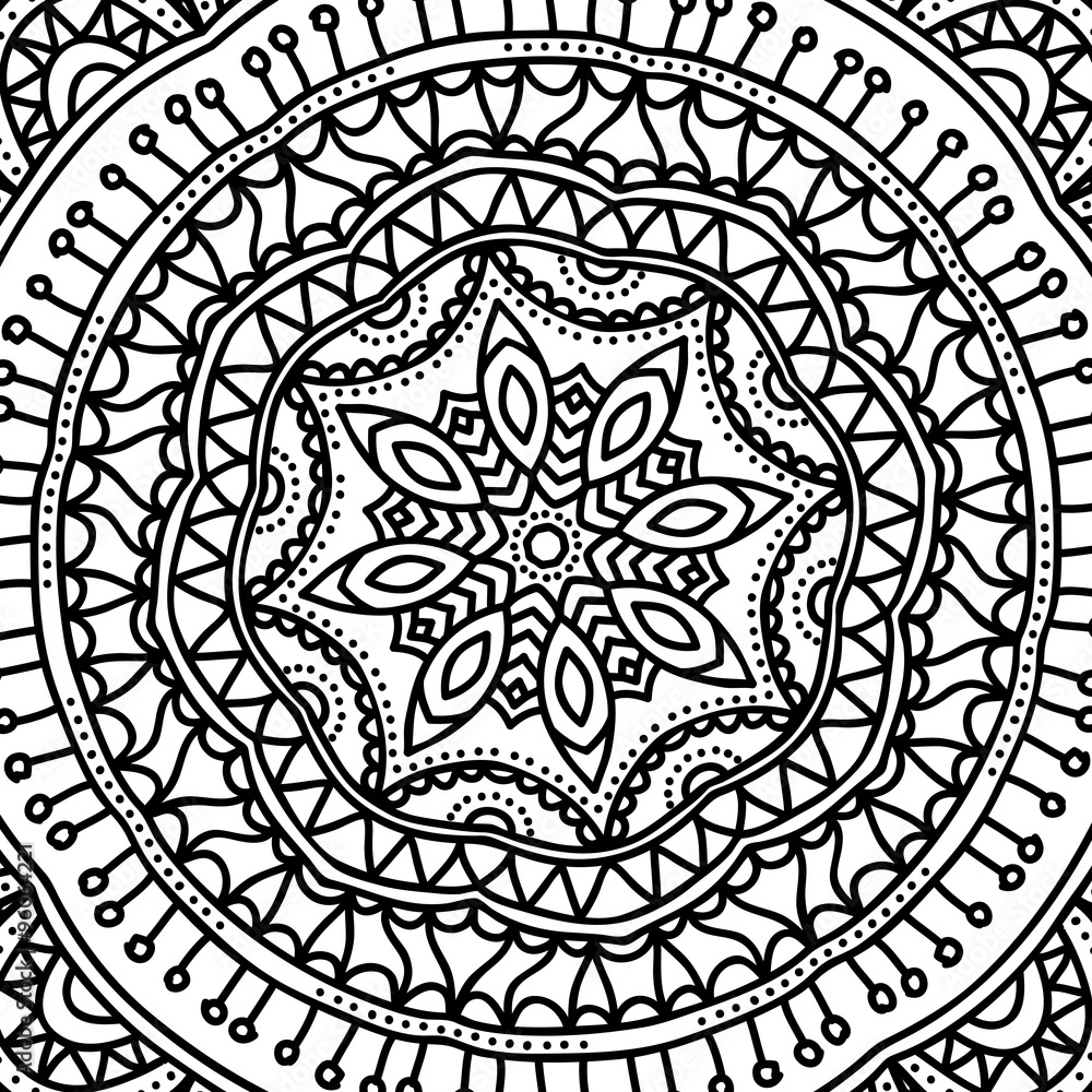 Mandala. Coloring page Mandala. Coloring page