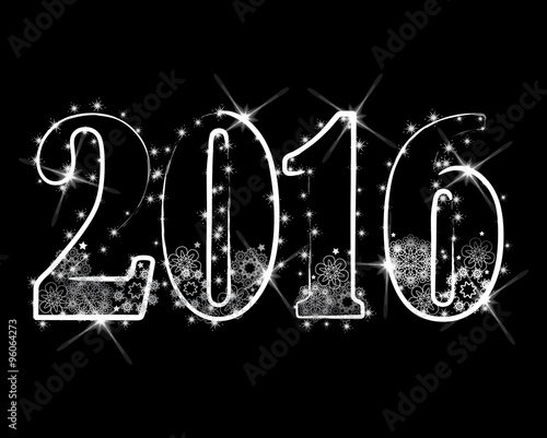 Cover 2016 on black background