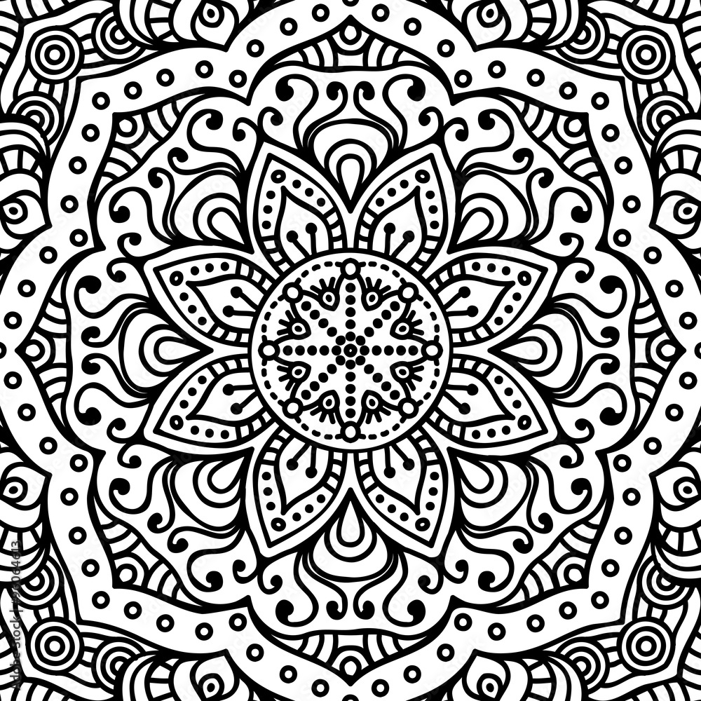 Mandala. Coloring page Mandala. Coloring page