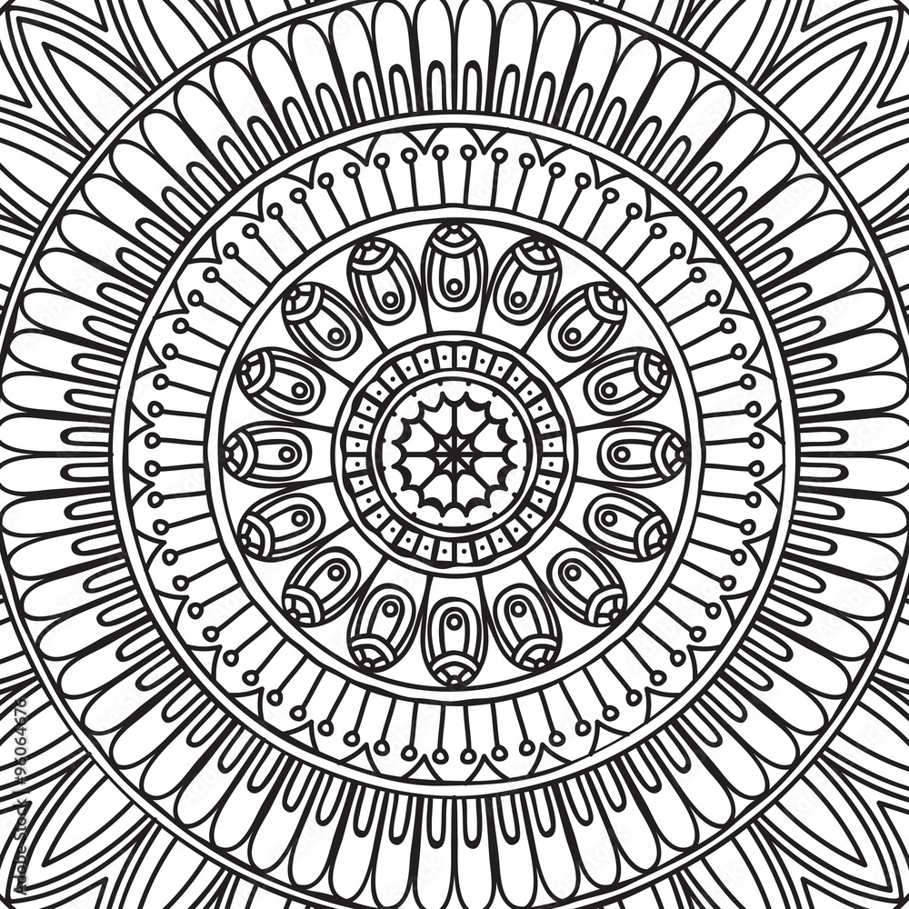 Mandala. Coloring page Mandala. Coloring page