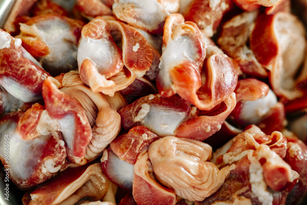 Red meat, gizzard Red meat, gizzard