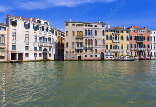 architecture along the Grand Canal. Venice. Italy.