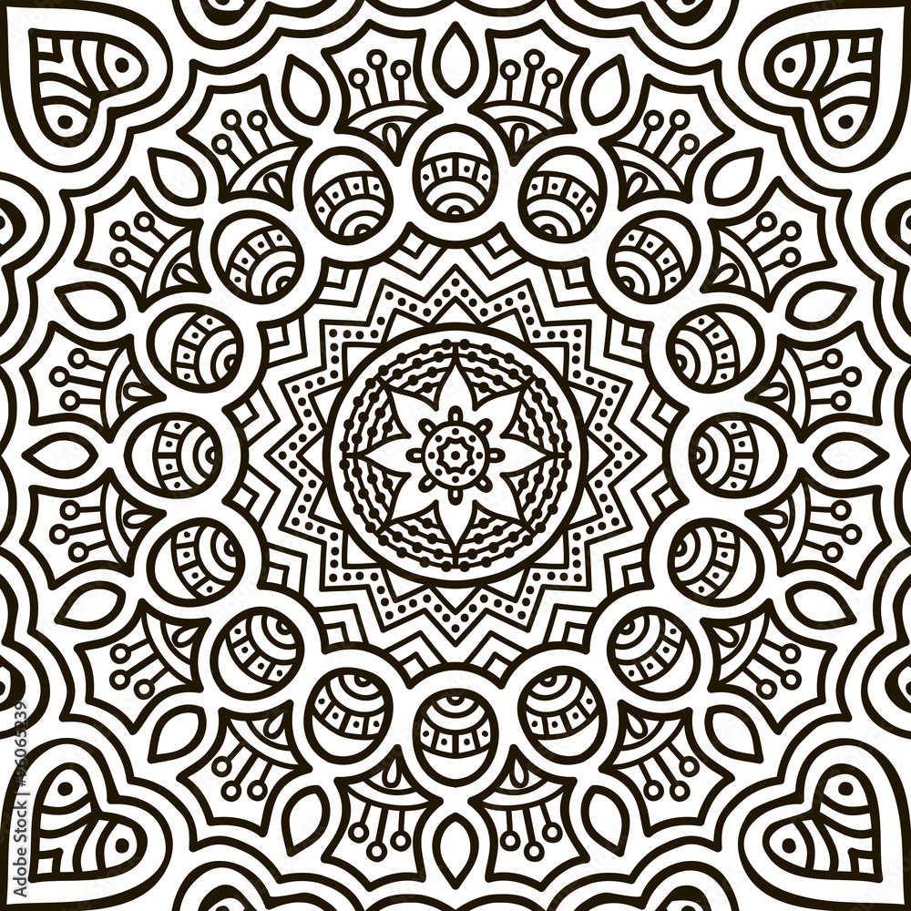 Mandala. Coloring page Mandala. Coloring page