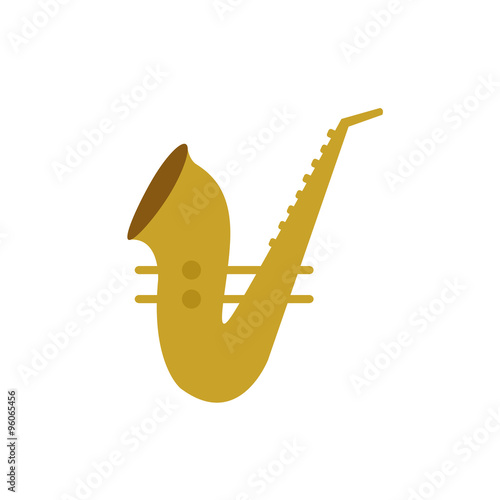 Saxophone logo icon