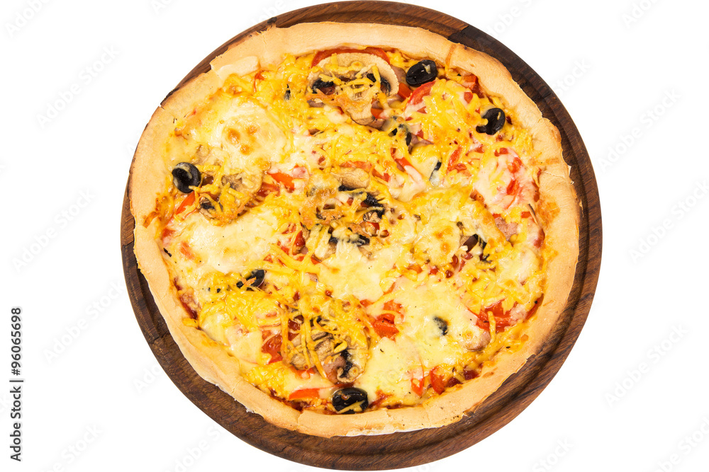 pizza isolated in studio pizza isolated in studio