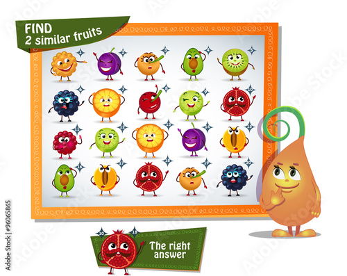 find 2 similar fruits