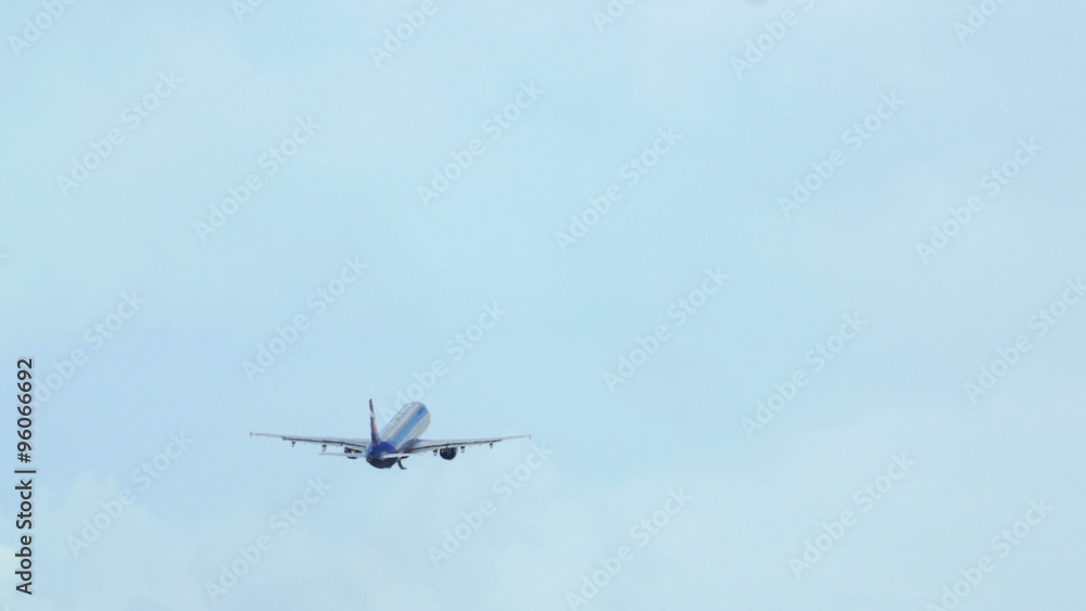 Plane Gaining Height and Flying Away Plane Gaining Height and Flying Away