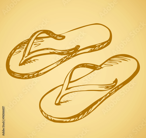 Summer beach sandals