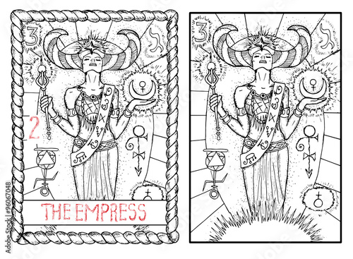 The tarot card. The empress