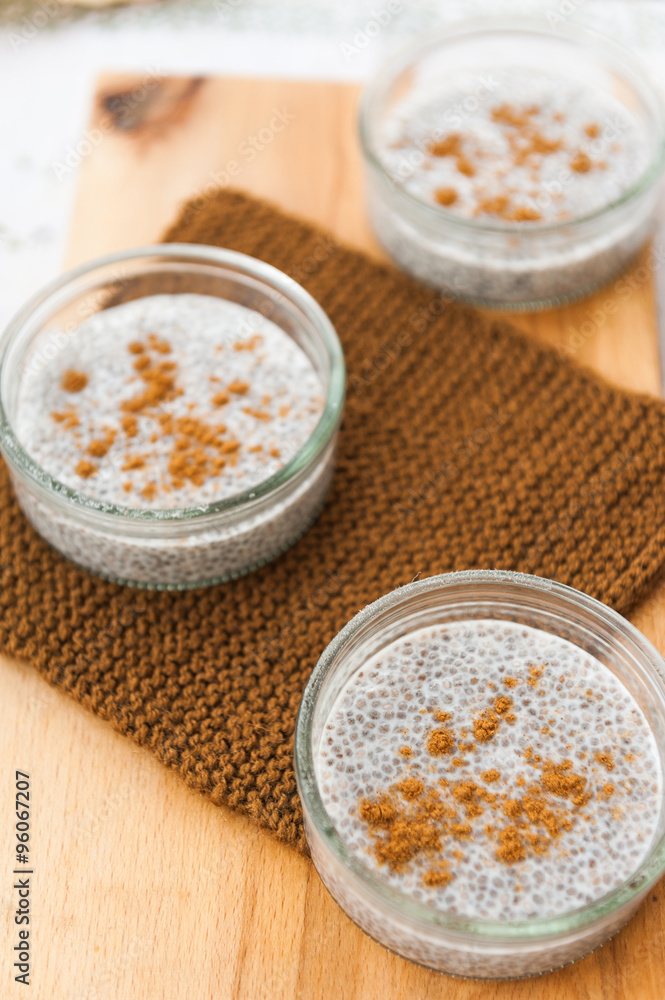 Chia pudding with cinnamon Chia pudding with cinnamon