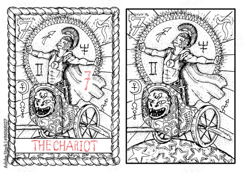 The tarot card. The chariot.