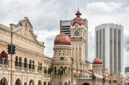 Canvas Print Kuala Lumpur skyline around Merdeka square